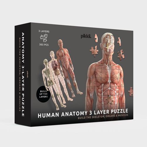 Puzzle corps humain 5 Niveaux