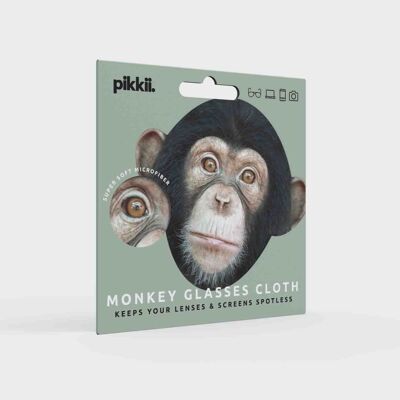 Monkey Glasses Cloth | Fun Microfiber Lens Cleaning Wipe
