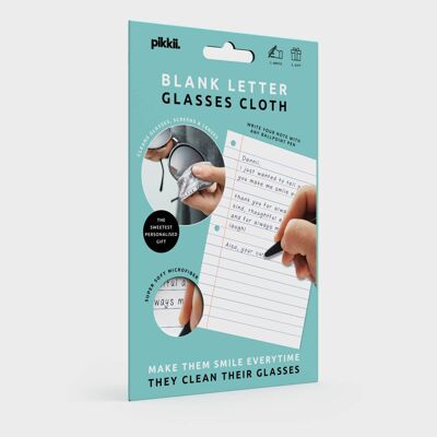 Paño de gafas con letras personalizadas | Regalo de carta artesanal de bricolaje
