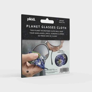 Chiffon de nettoyage pour objectif Planet Earth | Lingette à lunettes en microfibre 7