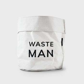 Waste Man Corbeille à papier | Housse de pot de fleurs en toile de coton 1