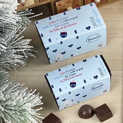 Chocodic - ballotin di cioccolatini fini 250g - Cioccolato di Natale a basso contenuto di zucchero speciale per diabetici