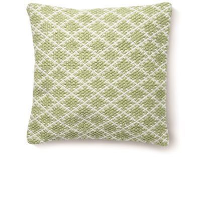 Hug Rug Woven Trellis Cushion Green 45X45