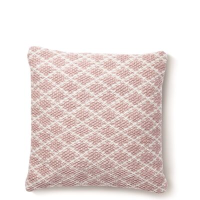 Hug Rug Woven Trellis Cushion Rose 45X45