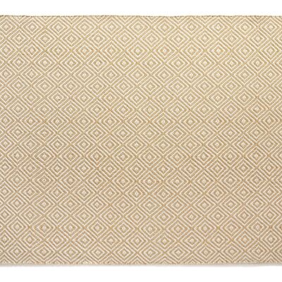 Hug Rug Woven Diamond Rug Gold 80X150