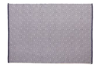 Hug Rug Tapis Tissé Diamant Marine 80X150 2