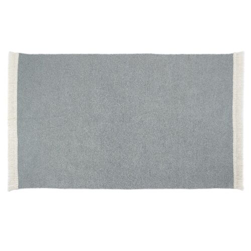 Hug Rug Woven Rustic Trim Rug Sky Grey/Cream 80X150