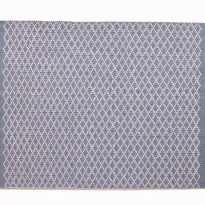 Hug Rug Woven Trellis Rug Denim Blue 80x150