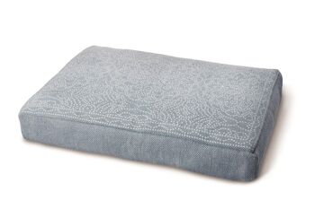 Hug Rug Lit pour Chien Tissé Dot Floral Denim Bleu Couverture - Petit 1