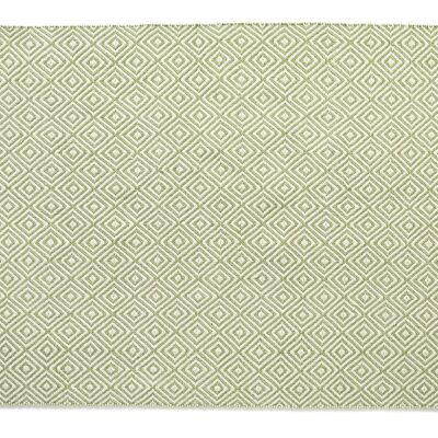 Hug Rug Woven Diamond Rug Green 120X170