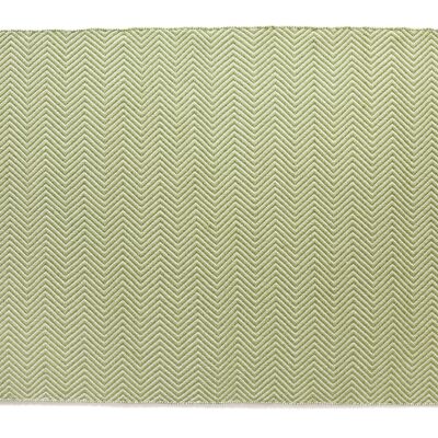 Hug Rug Woven Herringbone Rug Green 120X170