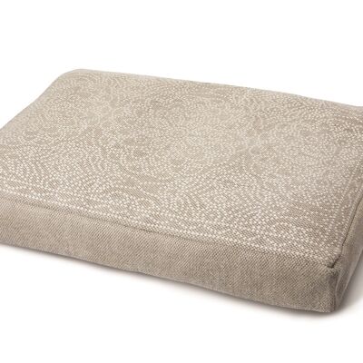 Hug Rug Woven Dog Bed Dot Floral Natural Cover - Large