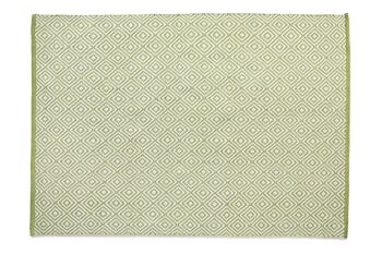 Tapis Hug Rug Tissé Diamant Vert 160X230 1