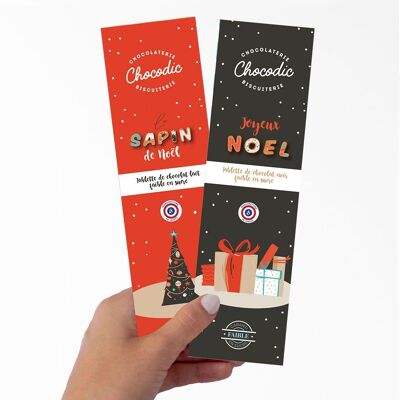 Barra de chocolate baja en azúcar de tu elección Chocolate con leche o chocolate negro | Moldeo de chocolate navideño | chocolate navideño para diabéticos | chocolate artesanal