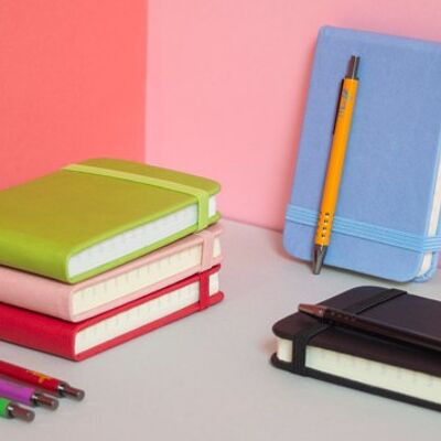 mini pocket notebook with pen