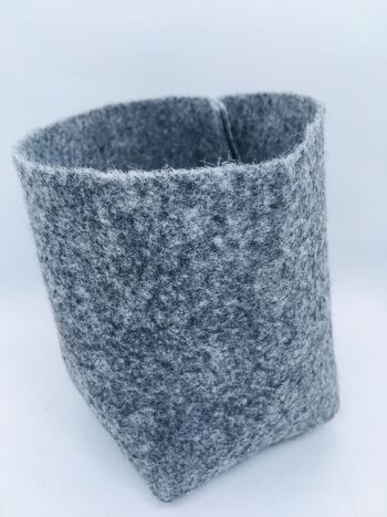 Pot géotextile gris 1L pour aromatiques , plant pot , grow pot , plante verte, design, cactus 1