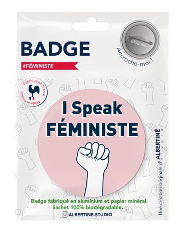 Badge I speak feminist 3