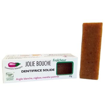 Dentifrice solide bio Jolie Bouche Fraîcheur - menthe poivrée 1