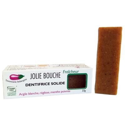 Pasta de dientes sólida orgánica Jolie Bouche Frescura - menta