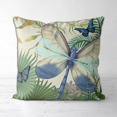 Butterfly garden sunlight 1, Throw Pillow, Cushion Cover, 45x45cm