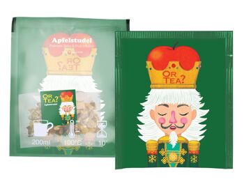 Boîte de sachets d'Apfelstrudel - mélange d'herbes et de fruits biologiques - 10 sachets 4