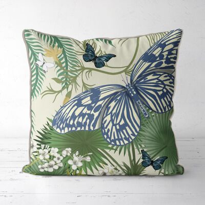 Butterfly garden sunlight 2, Throw Pillow, Cushion Cover, 45x45cm