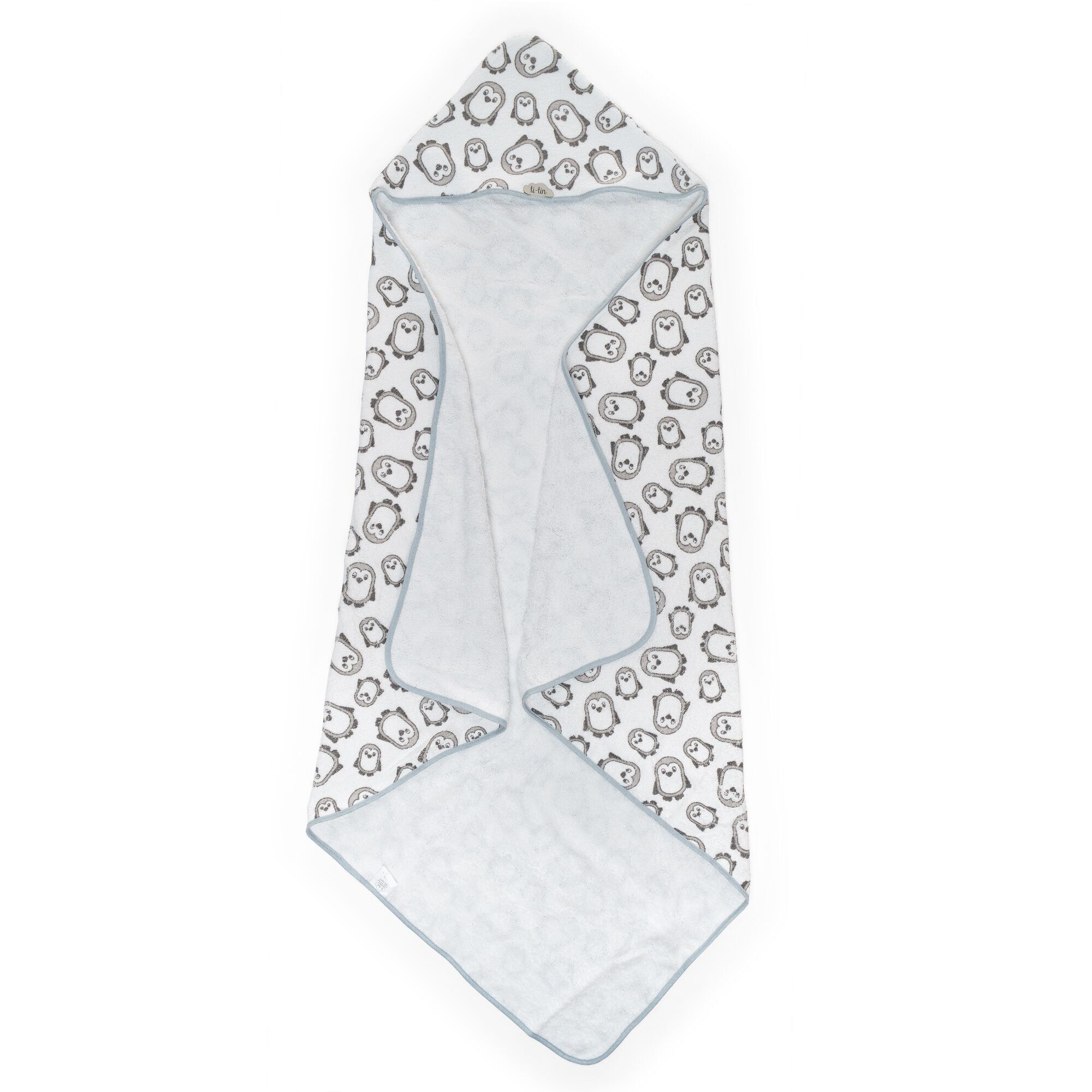 Mantella da bagno pinguino, grigio, 100 cm x 100 cm