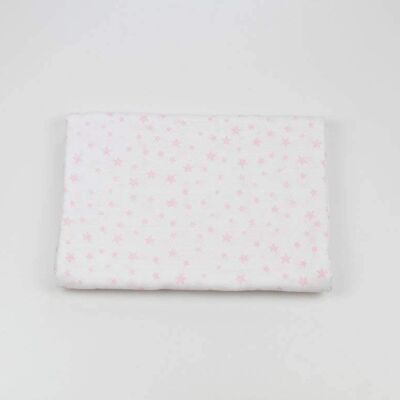 Muslins little stars, light pink, 125cm x 125cm