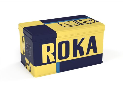 ROKA Luxury Gift Tin Cheese Crispies Gouda Cheese 2X70g