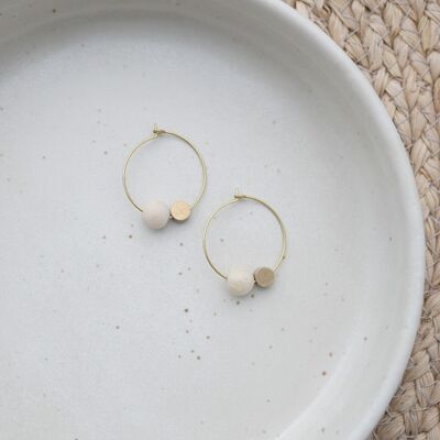 RIVERSTONE hoop earrings