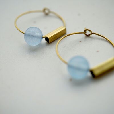 OCEAN SPARKLE hoop earrings