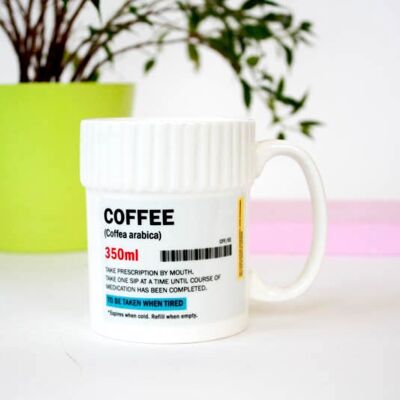 Pill pot mug Coffee