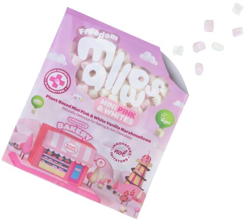 Mini Pink & White Vanilla - 105g - Vegan & Top 14 Allergy Free