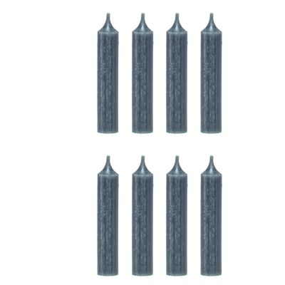 Cactula velas cortas cena alta calidad Gris Acero 8 PCS 2.1 x 12 cm