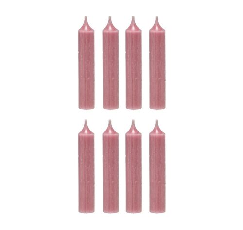 Cactula high quality short dinner candles in Antique Pink 2,1 x 12 cm 8 PCS
