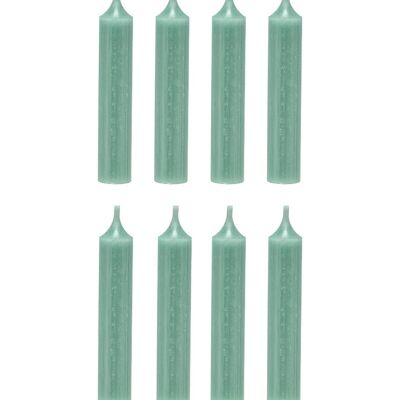 Cactula high quality short dinner candles in Jade Gree 8 PCS 2.1 x 12 cm