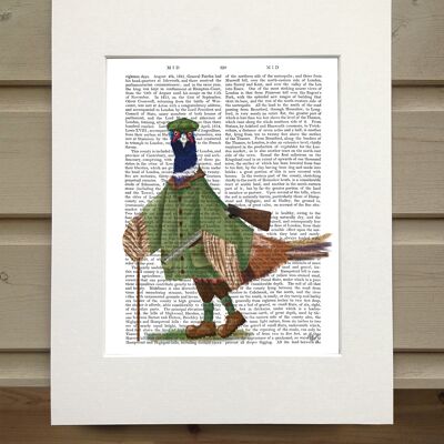 Pheasant shooting party 6, Bird book art print