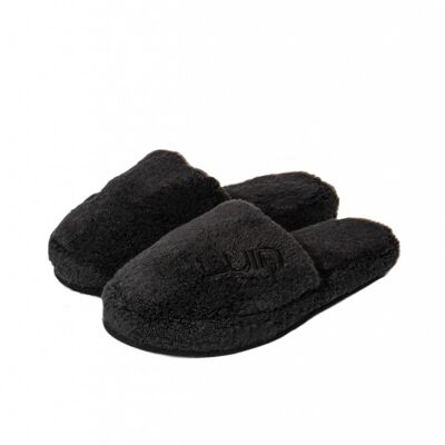 Cosy Bath Slippers XS (34-36) Black