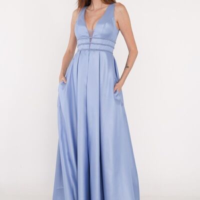 Long evening dress Sky blue