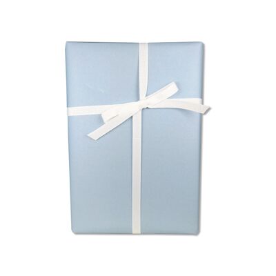 Papel de regalo, un color, azul cielo, libre y claro, hoja 50 x 70, VE 10