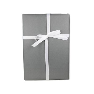 Papier cadeau, monochrome, anthracite, solide et noble, feuille 50 x 70 cm, UE 10