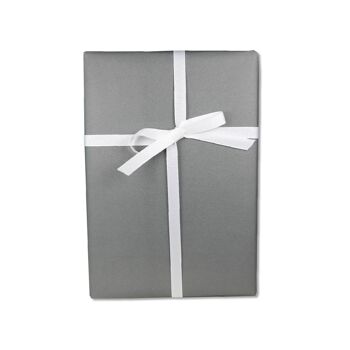 Papier cadeau, monochrome, anthracite, solide et noble, feuille 50 x 70 cm, UE 10 1