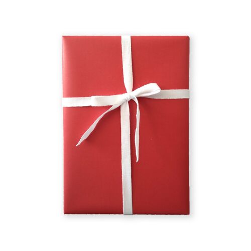 Geschenkpapier, einfarbig, rot, festlich und warm, Bogen 50 x 70 cm, VE 10