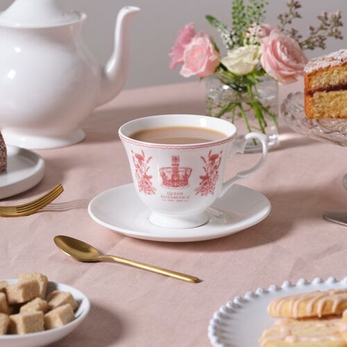 Queen's Commemorative Cup and Saucer