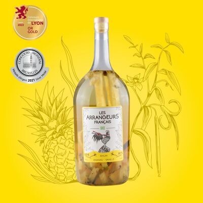 Pot Gascon - 2,5l - Rhum Arrangé BIO Ananas Vanille (Magnum)