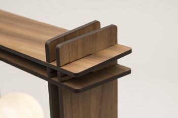 #LAMP No. 1 carré noyer – Lampe de table minimaliste dimmable - Cadeau de Noël 2