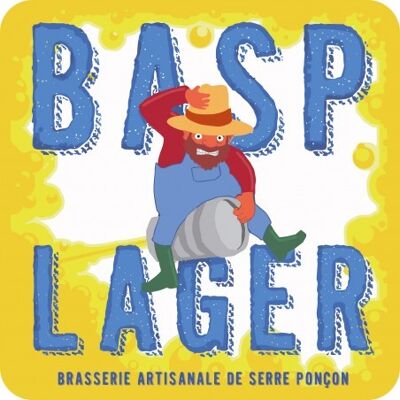 B.A.S.P Cerveza Lager lata de 33cl