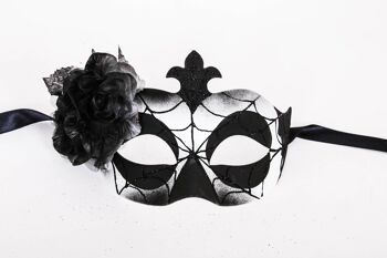 Masque d'Halloween - Colombina con ragnatela e fiore 2