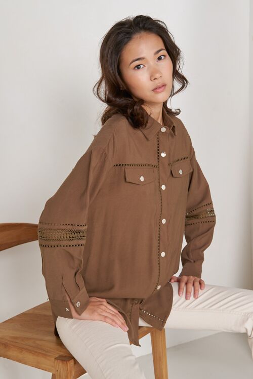 Blouse Jude Marron