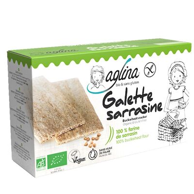 Tostada Crujiente - Cracker - Crepe 100% harina de trigo sarraceno en caja de 160g